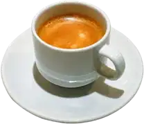 Espresso Macchiato at Knight & Rose Café