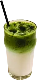 Matcha Latte at Knight & Rose Café.