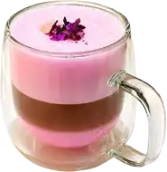 Rose Silk Latte at Knight & Rose Café.