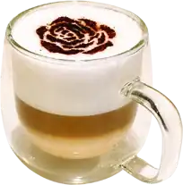 Velvet Latte at Knight & Rose Café